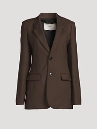Wool Gabardine Blazer