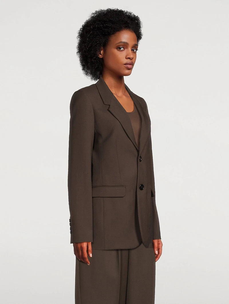 Wool Gabardine Blazer