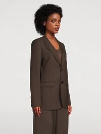 Wool Gabardine Blazer