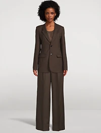 Wool Gabardine Blazer