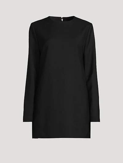Wool Gabardine Mini Dress