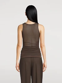 Sheer Jersey Tank Top