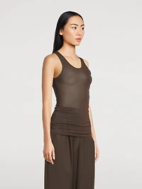 Sheer Jersey Tank Top