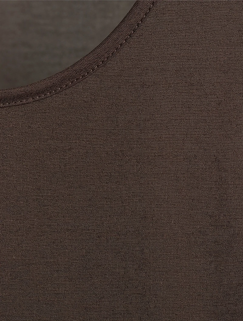 Sheer Jersey Tank Top