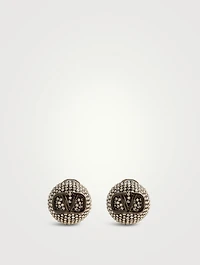 Crystal VLogo Stud Earrings