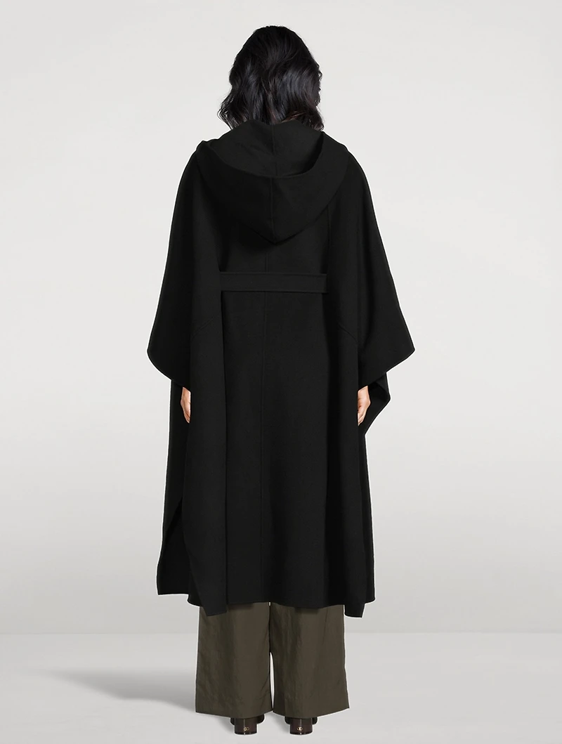 Kirstyn Belted Wool Cape