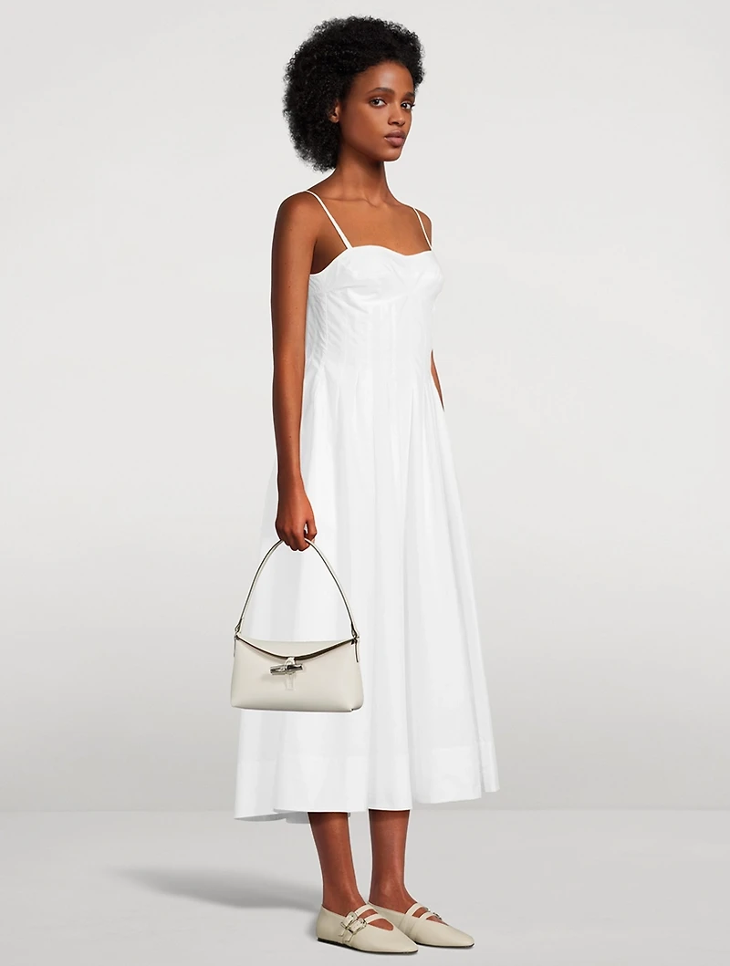 Small Le Roseau Leather Shoulder Bag