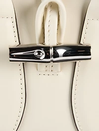 XS Le Roseau Leather Top Handle Bag