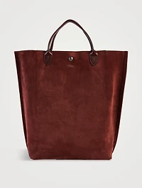 Medium Cabas Leather And Suede Tote Bag