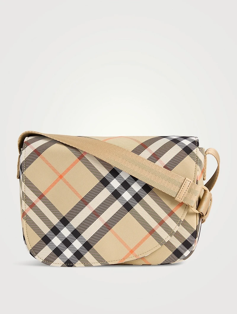 Check Messenger Bag
