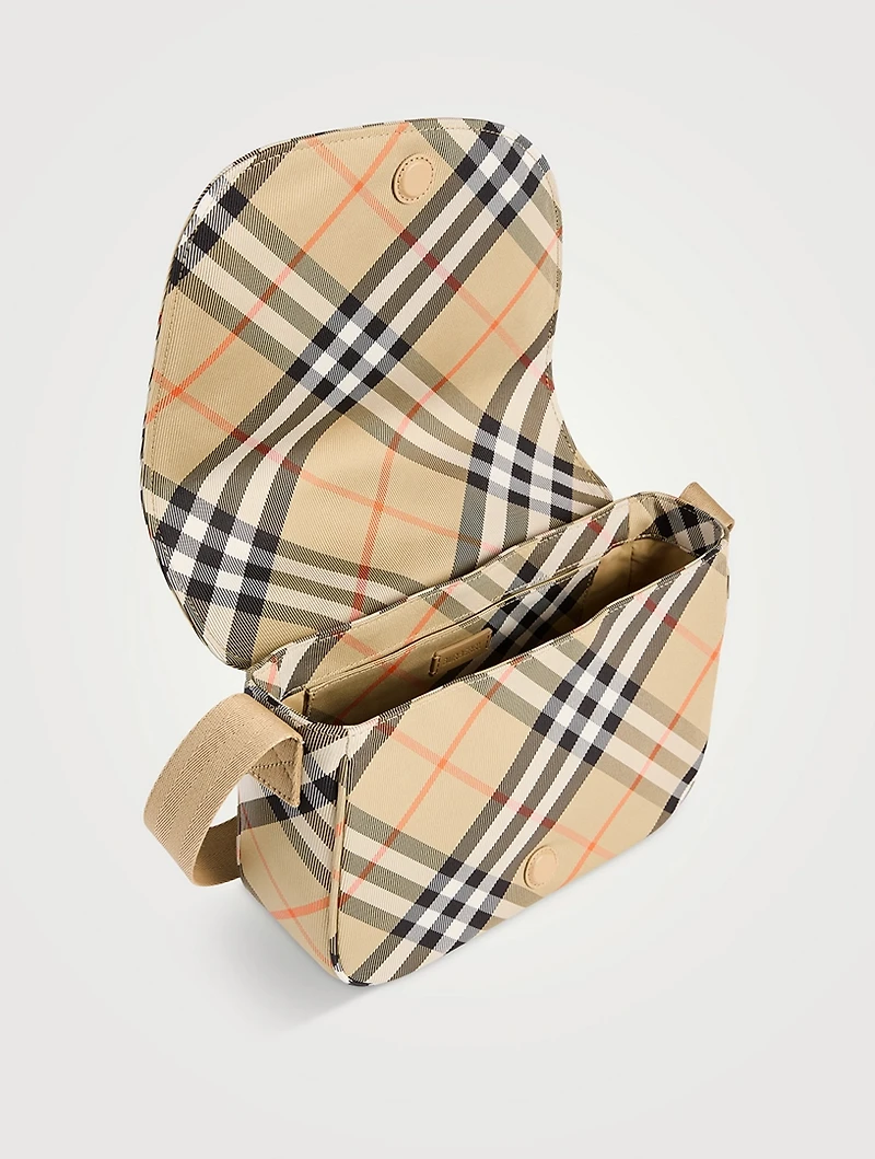 Check Messenger Bag