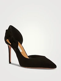 Very Bow Tie Suede Pumps