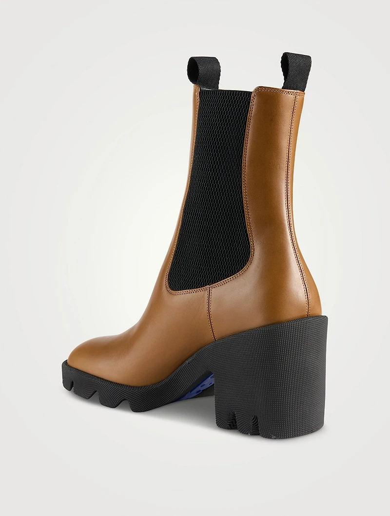 Stride Leather Heeled Chelsea Boots