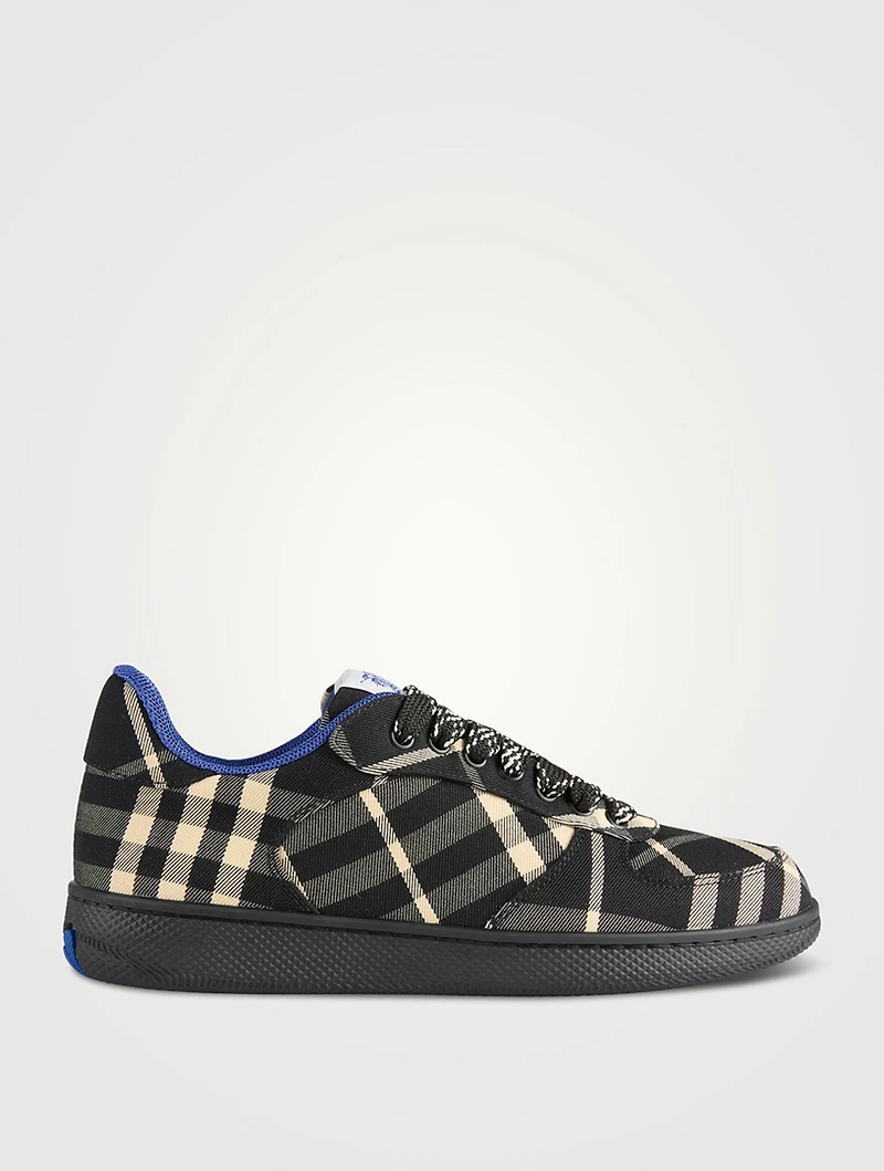 Terrace Canvas Sneakers Check Print