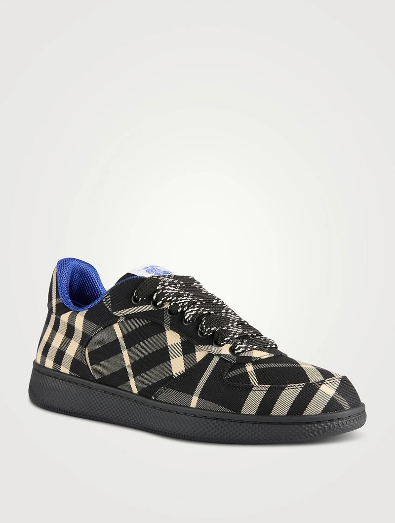Terrace Canvas Sneakers Check Print
