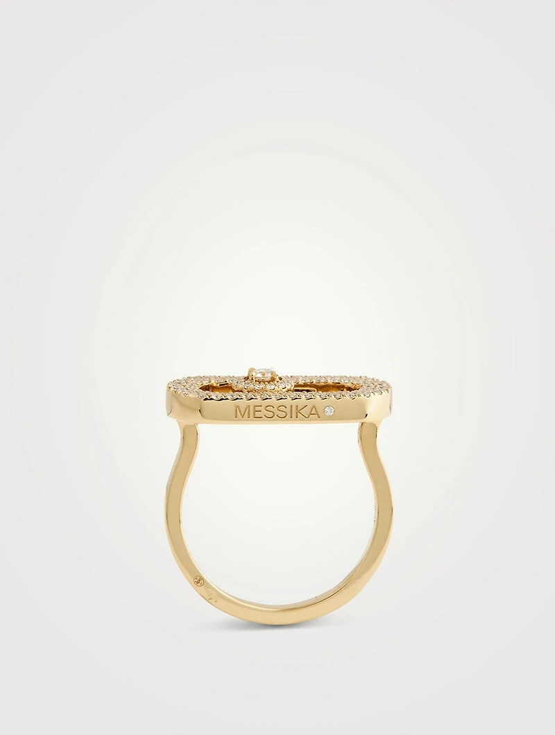So Move Pavé 18K Gold Ring With Diamonds