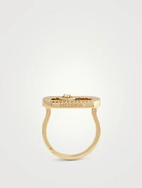 So Move Pavé 18K Gold Ring With Diamonds