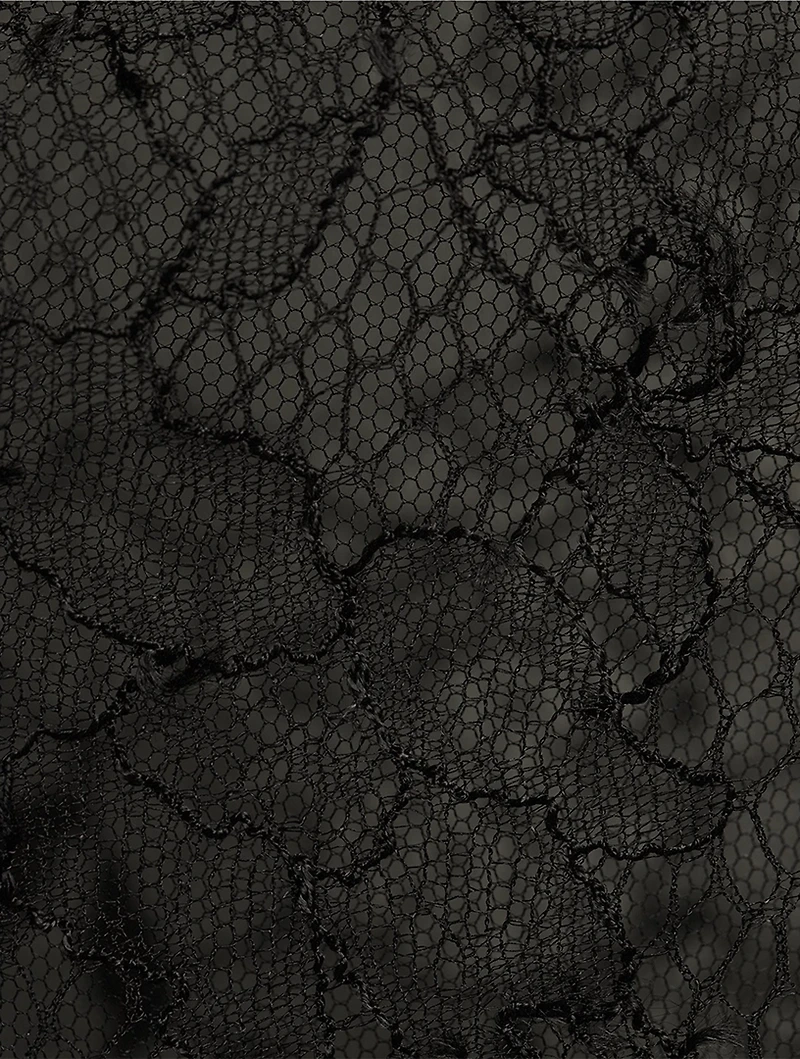 Tie-Neck Lace Blouse