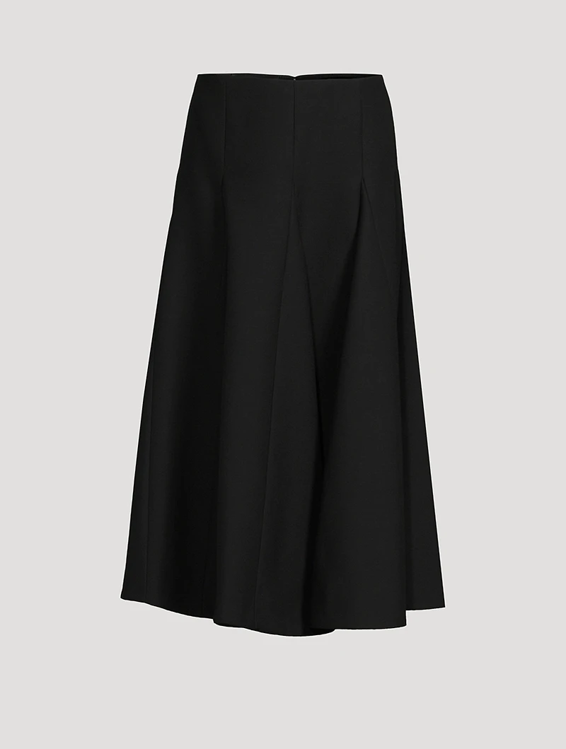 Crêpe Couture Midi Skirt