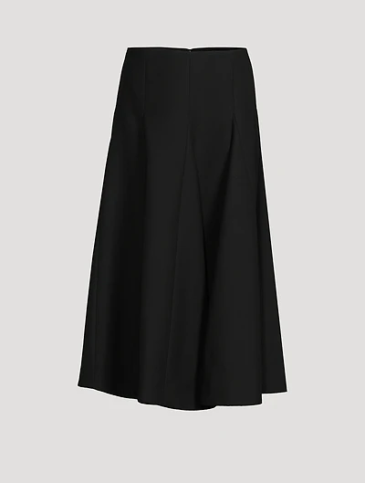 Crêpe Couture Midi Skirt