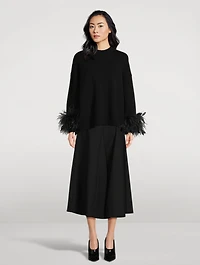 Crêpe Couture Midi Skirt