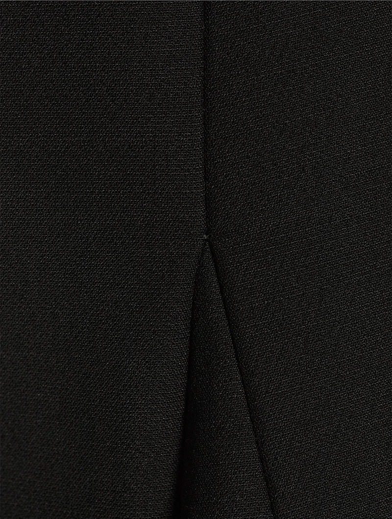 Crêpe Couture Midi Skirt