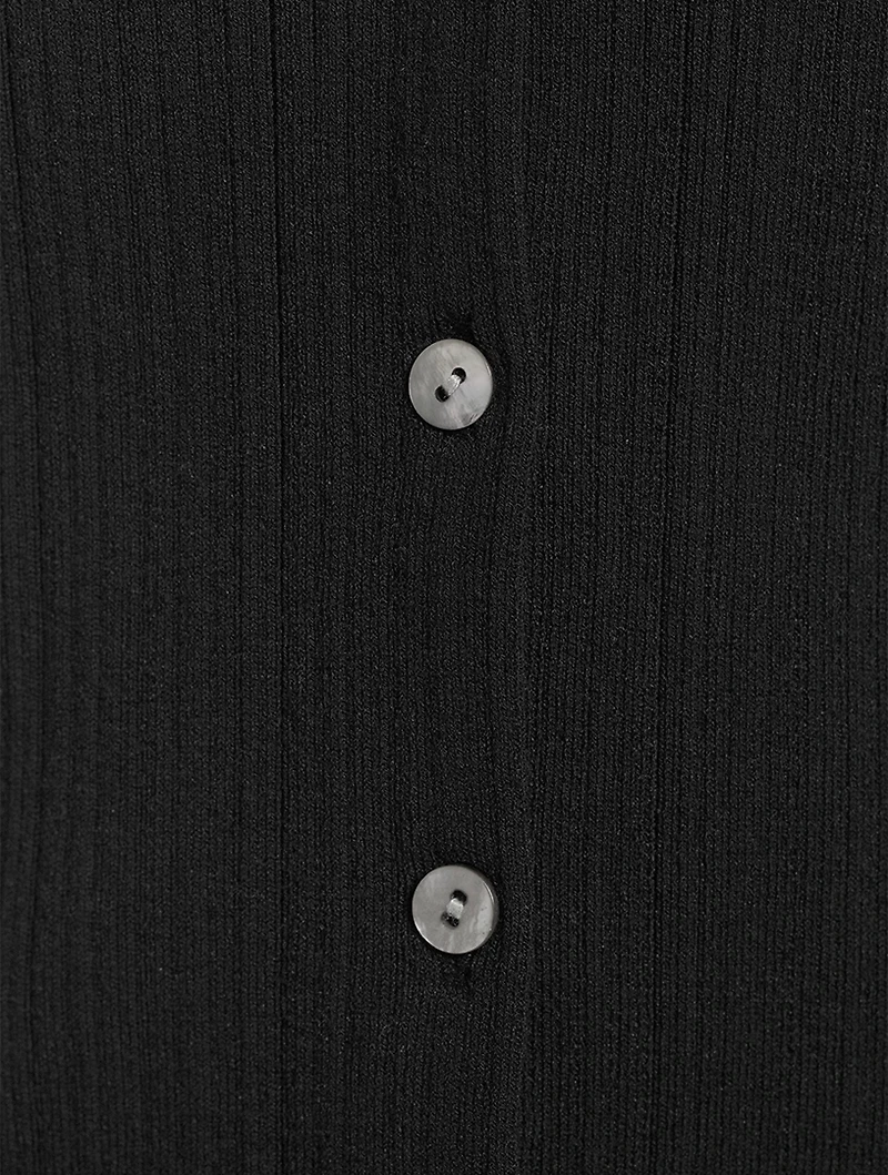 Button-Front Tank Top