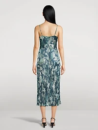 Shimmer Lake Satin Camisole Midi Dress