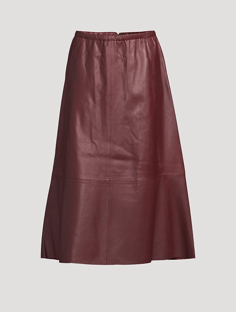 Leather Midi Skirt