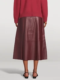 Leather Midi Skirt