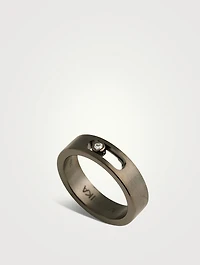 Move Titanium Graphite Diamond Ring