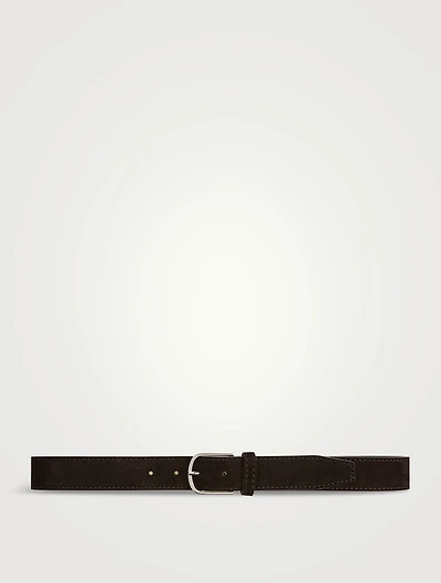 Wide Suede Trouser Belt