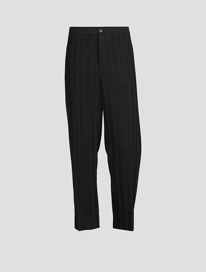 Zig Zag Tapered Trousers