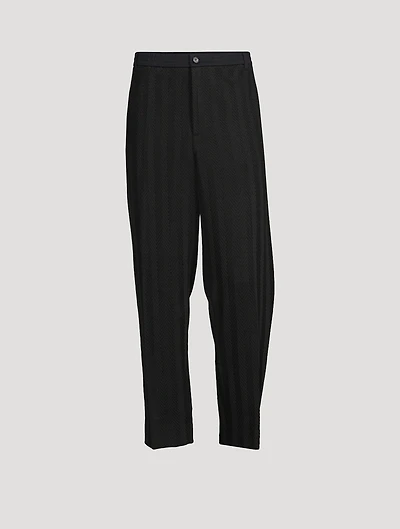 Zig Zag Tapered Trousers