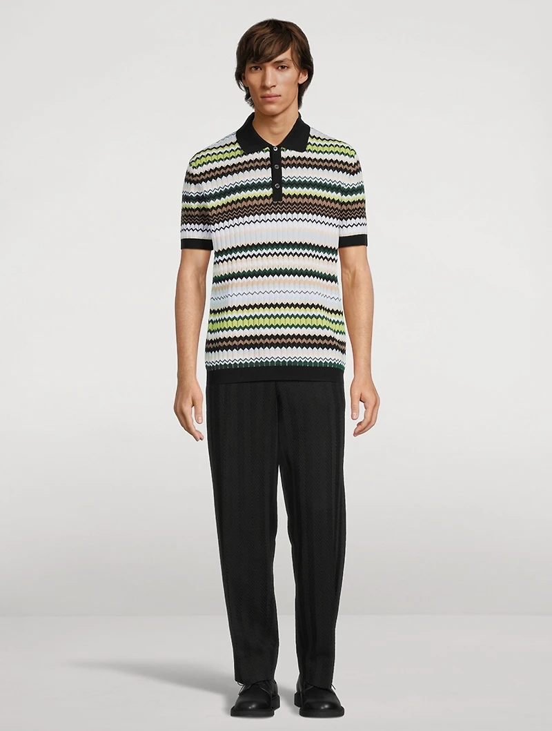 Zig Zag Tapered Trousers