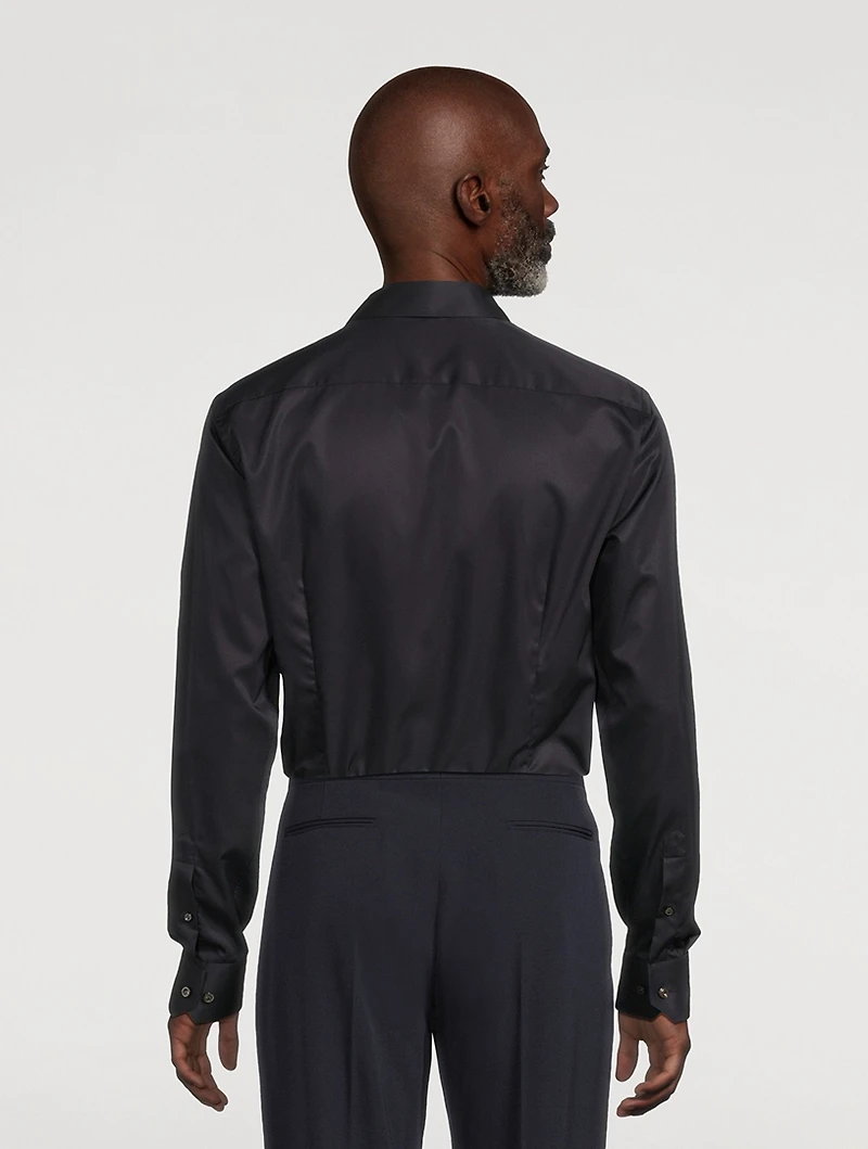 Slim-Fit Elevated Twill Shirt