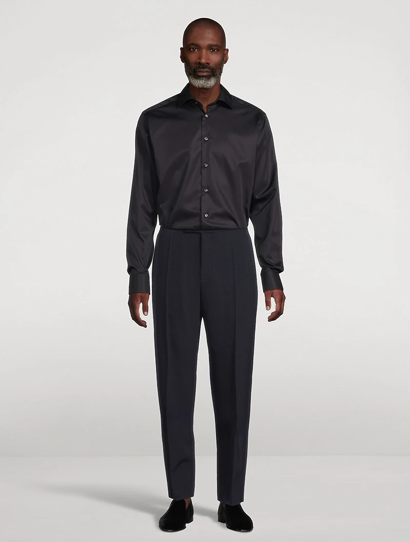 Slim-Fit Elevated Twill Shirt