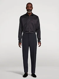 Slim-Fit Elevated Twill Shirt