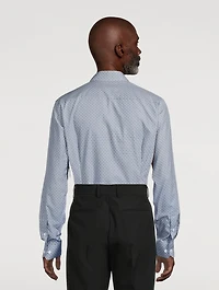 Slim-Fit Fine Twill Shirt Medallion Print