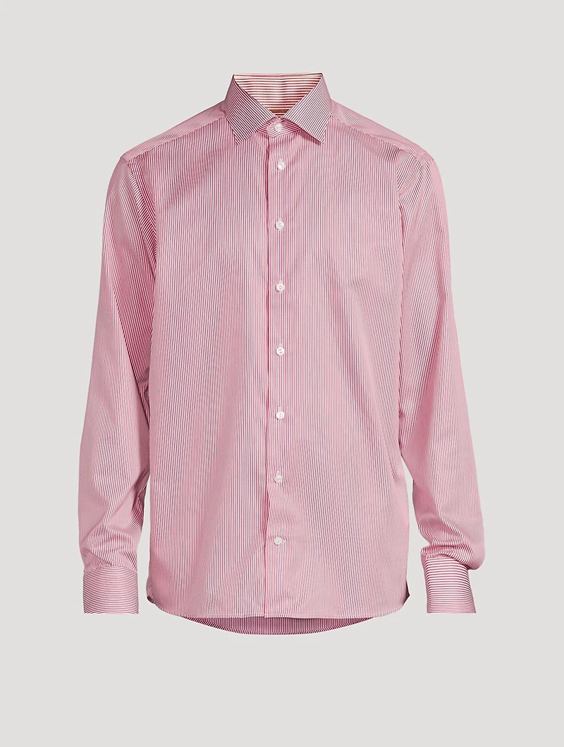 Slim-Fit Striped Elevated Shirt