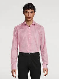 Slim-Fit Striped Elevated Shirt