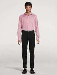 Slim-Fit Striped Elevated Shirt
