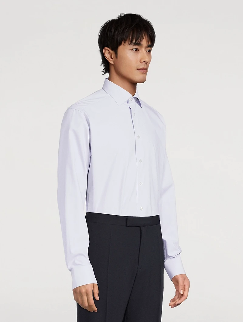 Slim-Fit Pin-Dot Elevated Shirt