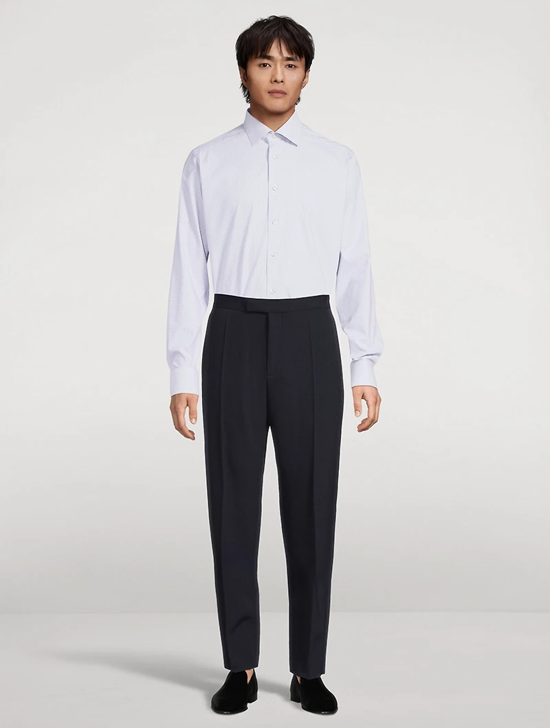 Slim-Fit Pin-Dot Elevated Shirt