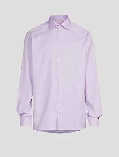 Contemporary-Fit Houndstooth Twill Shirt