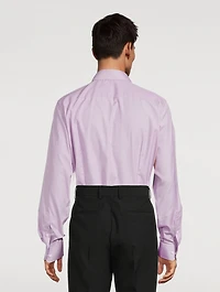 Contemporary-Fit Fine Check Twill Shirt
