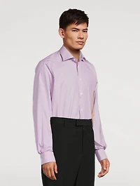 Contemporary-Fit Fine Check Twill Shirt
