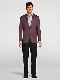 Contemporary-Fit Fine Check Twill Shirt