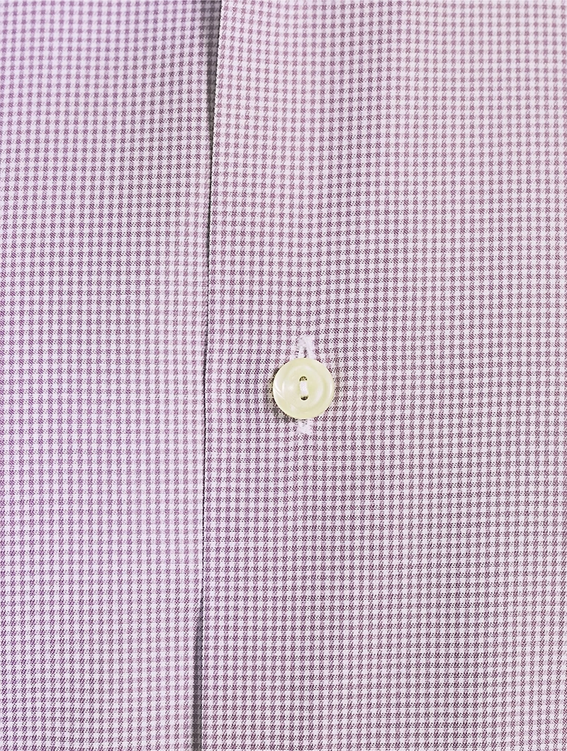 Contemporary-Fit Fine Check Twill Shirt