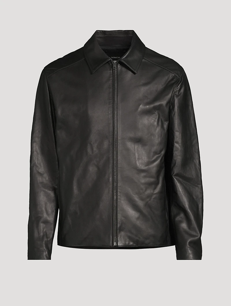 Leather Zip Jacket